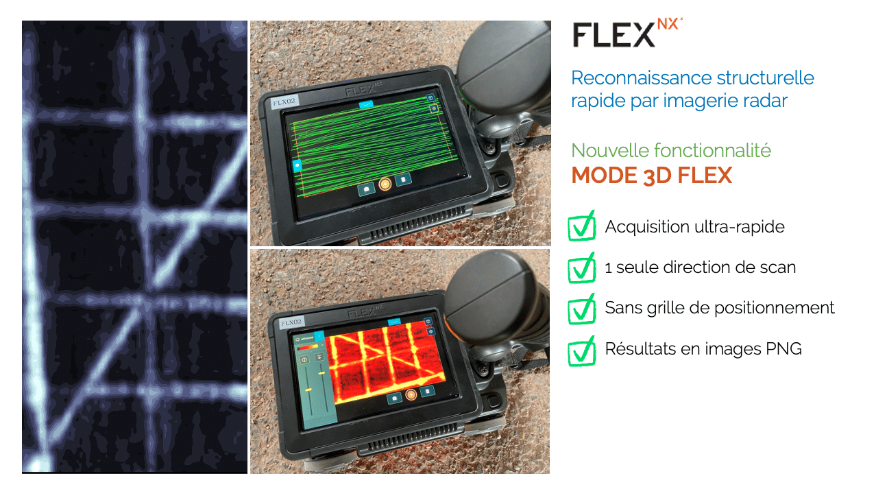 Radar 3D béton : FLEX VISION